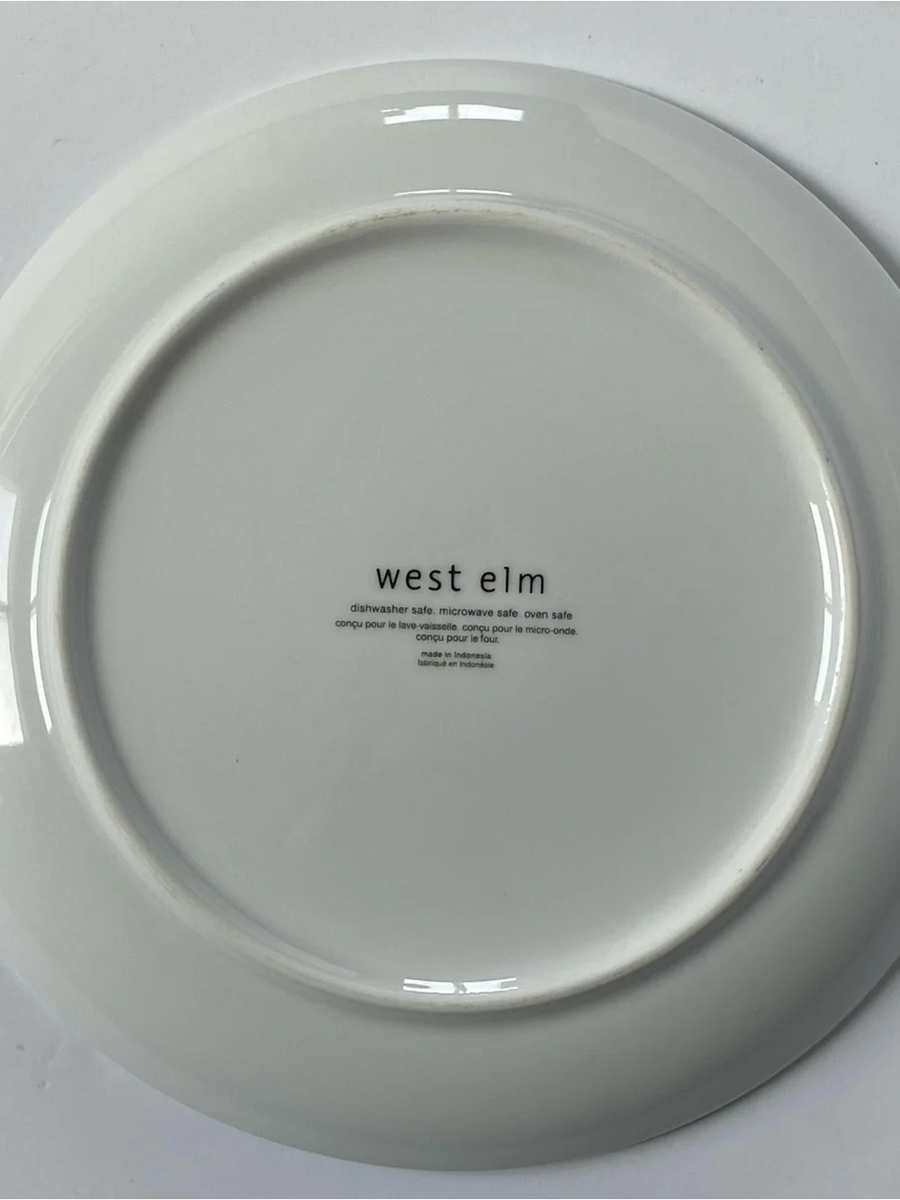 West Elm Owl Plate 8.5”Serving Art Drawing Display Bird Ceramic Birding EUC